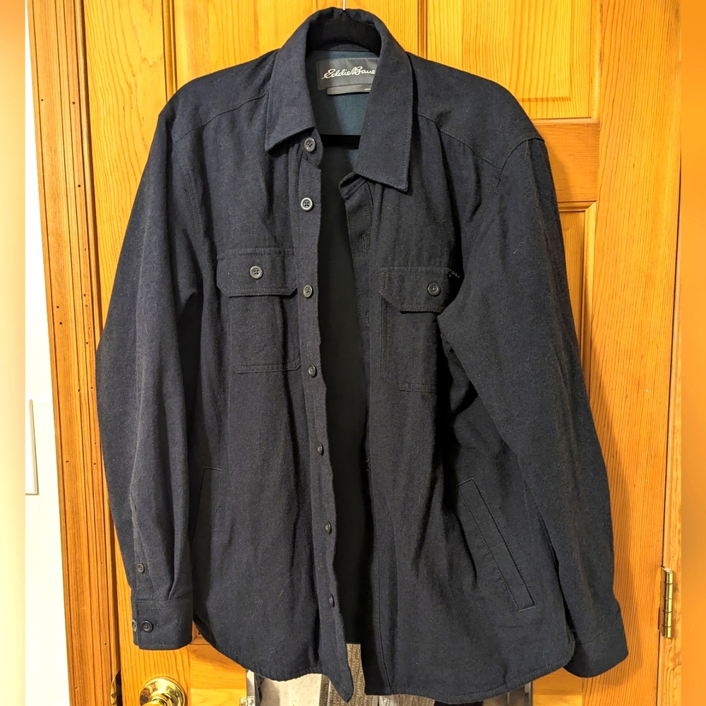 Eddie Bauer Fleece-lined Overshirt, Size L